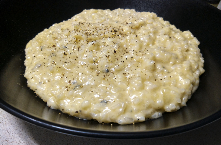 La ricetta del risotto con formaggio grigio