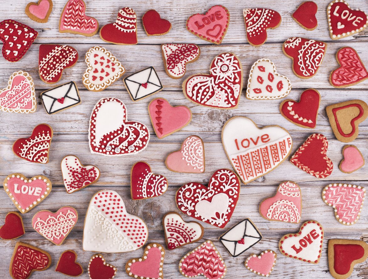 10 ricette di romantici biscotti di San Valentino da regalare