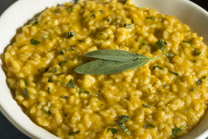 Ricette Masterchef 8: il risotto di zucca con crumble di olive nere