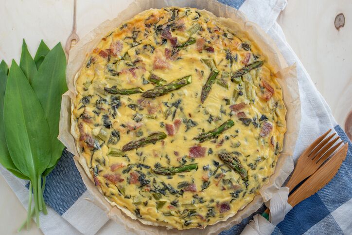 La ricetta della quiche asparagi e pancetta