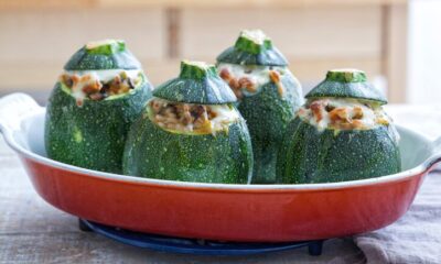 La ricetta delle zucchine tonde ripiene di carne al forno