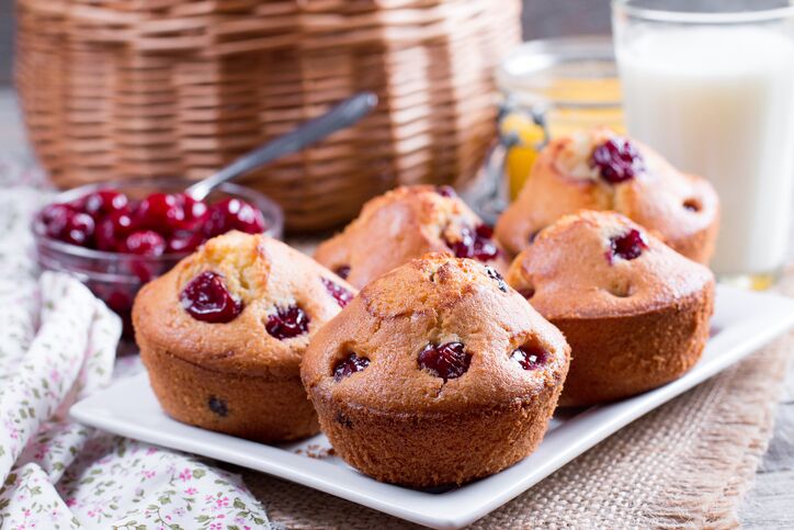 Muffin ciliegie e cocco, la ricetta golosa