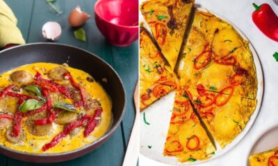 frittata di patate e peperoni