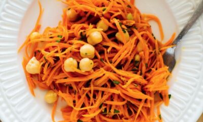 insalata light di ceci e carote