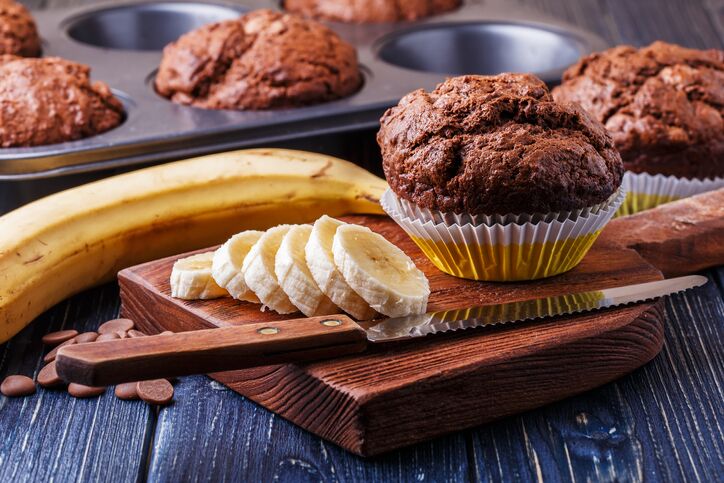 Muffin ciocco banana di Anna Moroni, la ricetta facile