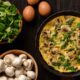 Pizza di frittata con funghi e mozzarella: la ricetta di Cotto e Mangiato