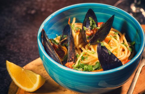 Come preparare la pasta con zucca e cozze