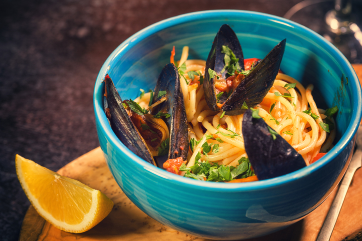 Come preparare la pasta con zucca e cozze