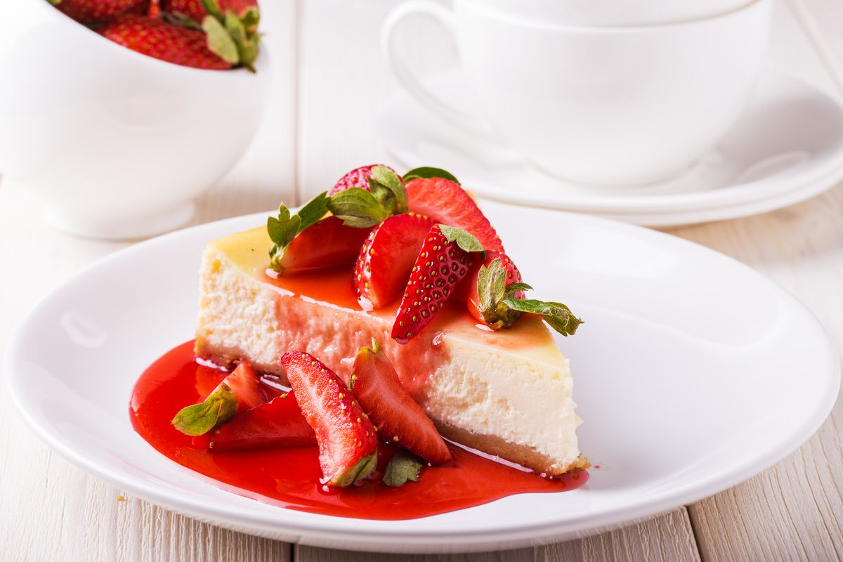 Cheesecake alle fragole senza glutine