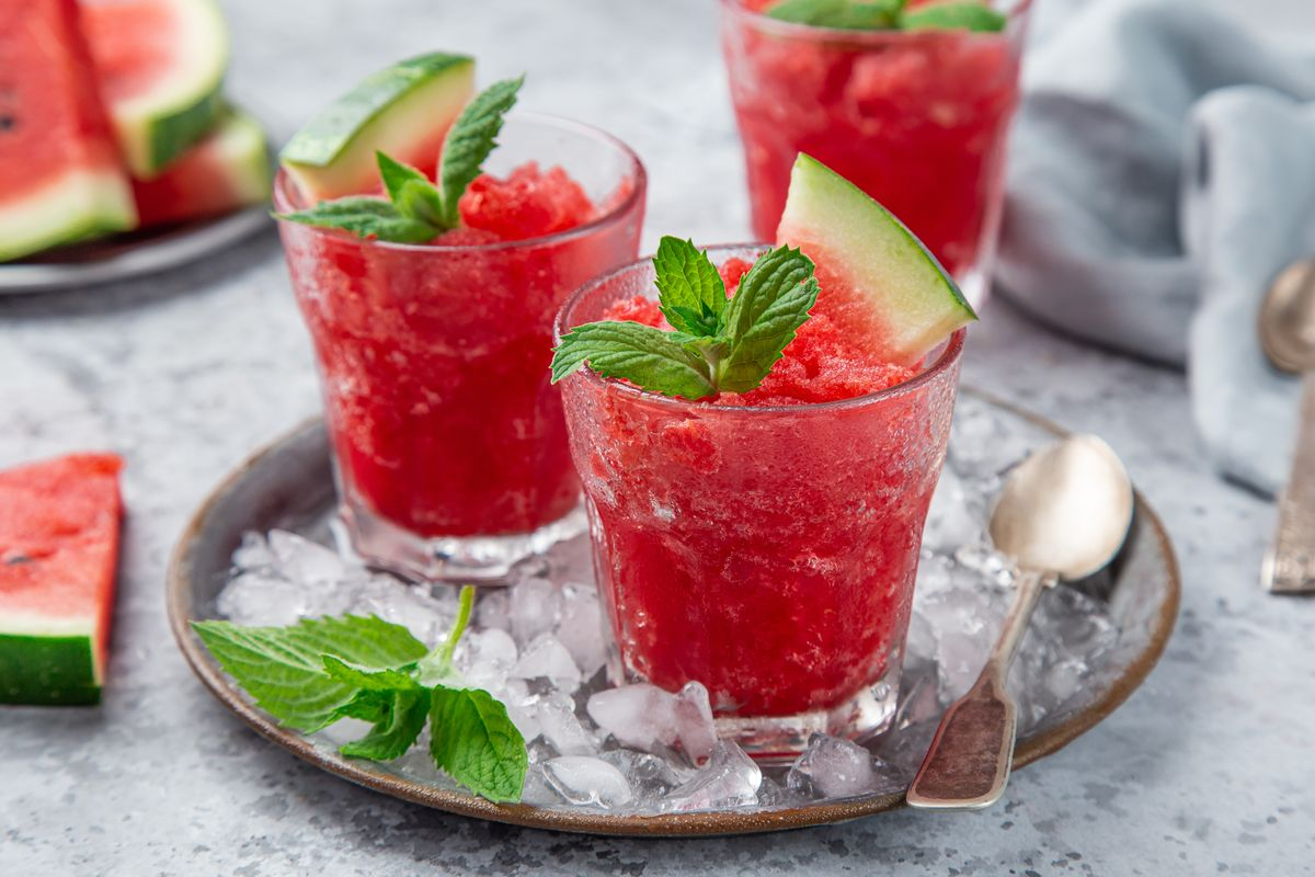 Granita di anguria fatta in casa