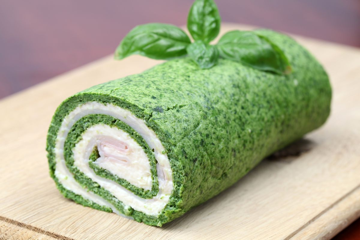 Rotolo di spinaci e philadelphia