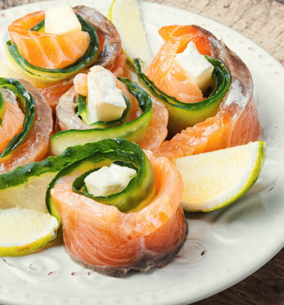 involtini cetrioli salmone