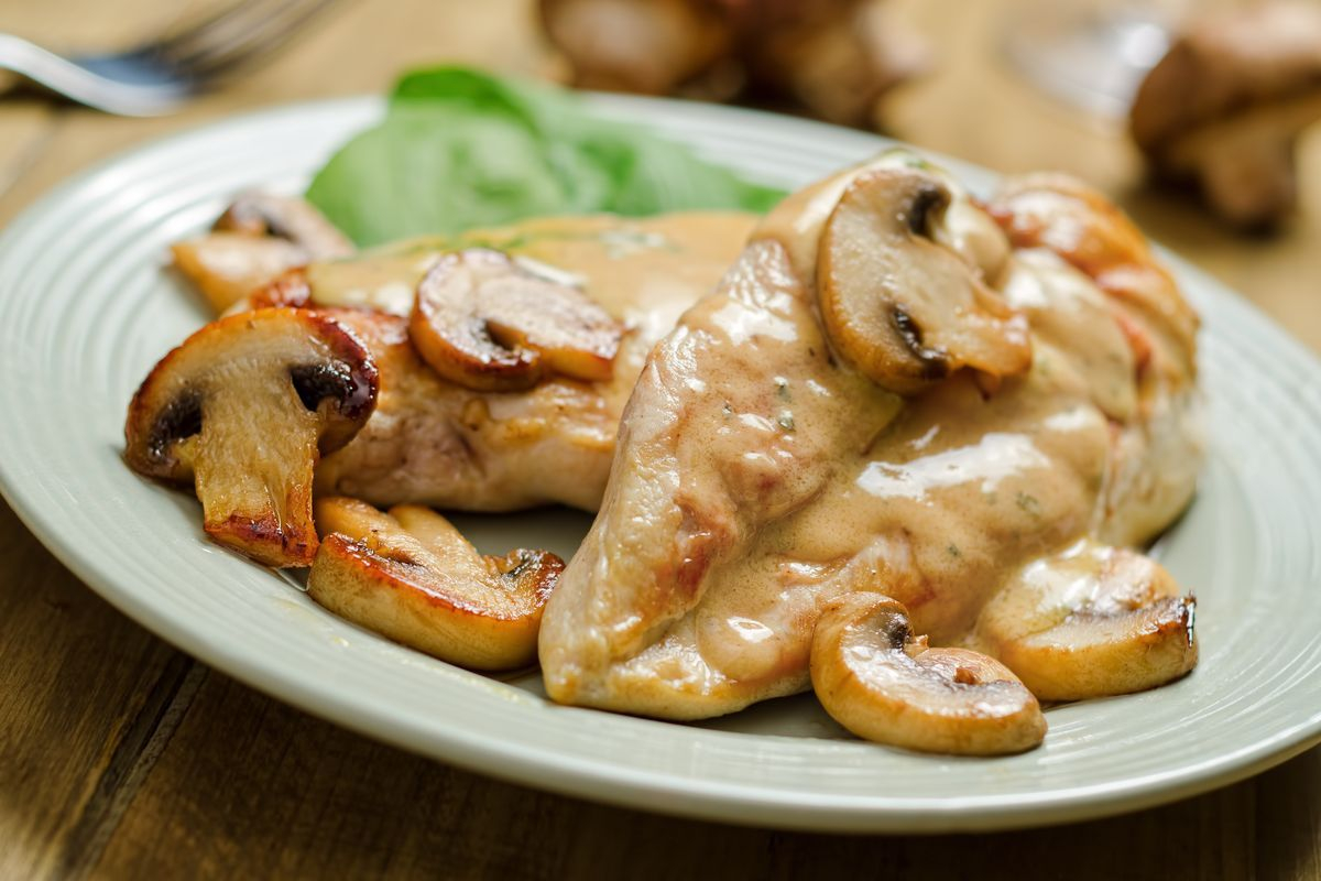 Morbide scaloppine di pollo con panna