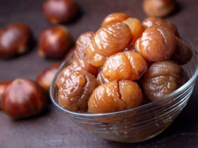 Castagne caramellate con il lardo, l’antipasto sfizioso