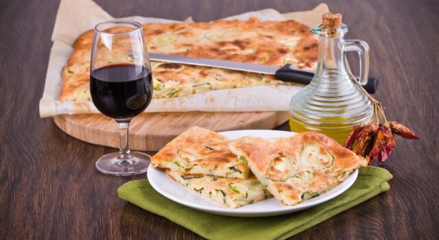 Focaccia di Zucchine croccante al forno