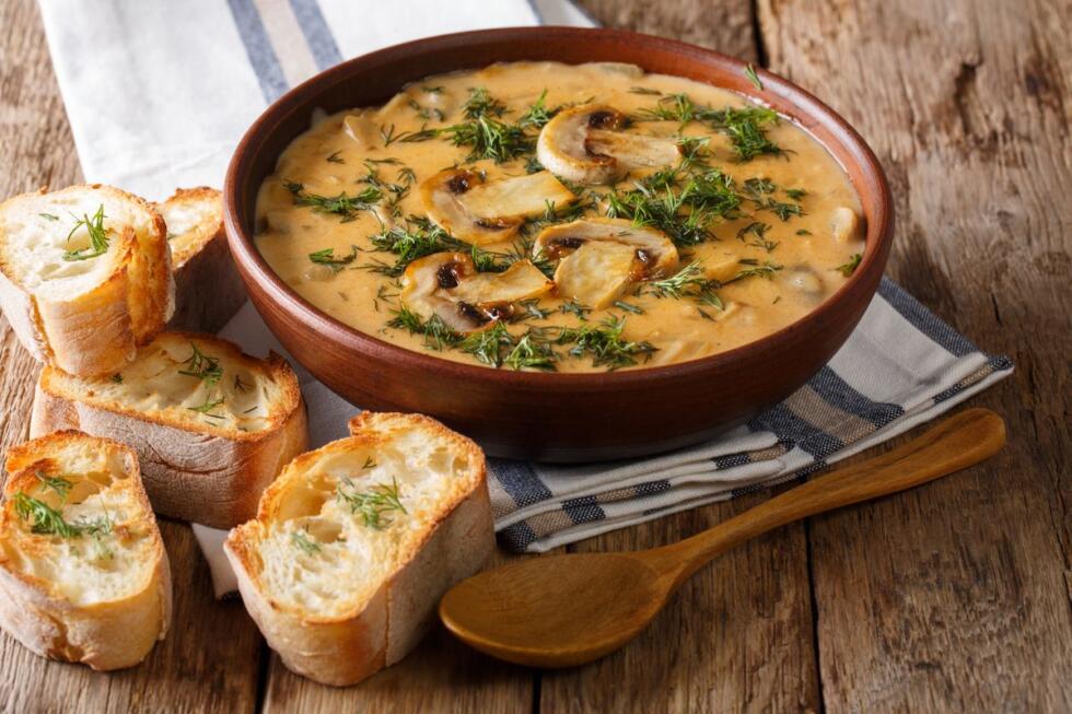 vellutata di funghi