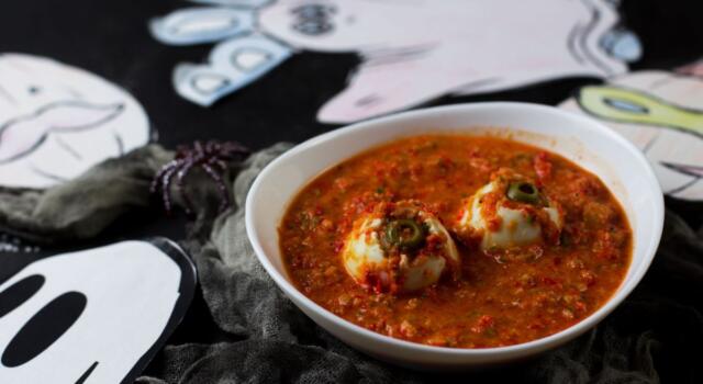 La zuppa di &#8220;occhi&#8221; ideale per Halloween