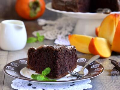 Torta di cachi e cioccolato senza glutine, il dolce per tutti