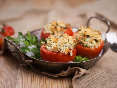 Pomodori ripieni vegan