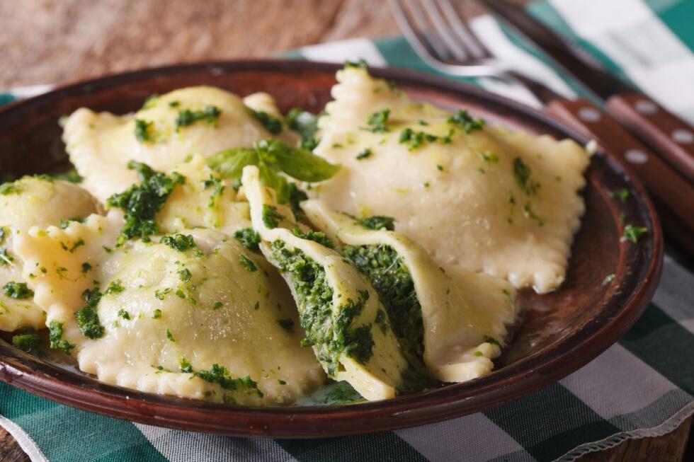 ravioli ricotta e spinaci