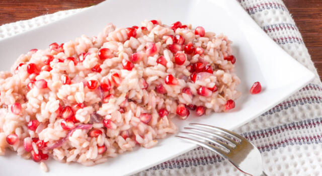 Risotto alla melagrana da preparare con il Bimby