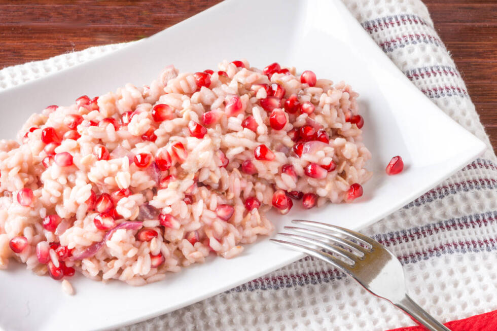 risotto con melagrana