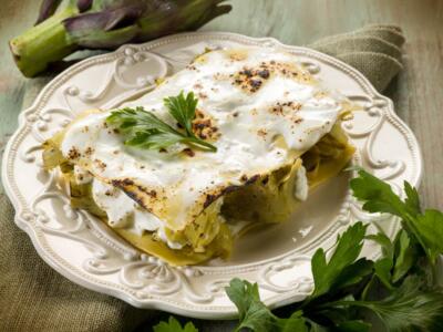 Le lasagne ai carciofi per il pranzo di Pasqua