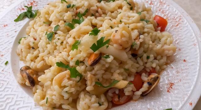 Risotto ai frutti di mare, facile da fare anche a casa