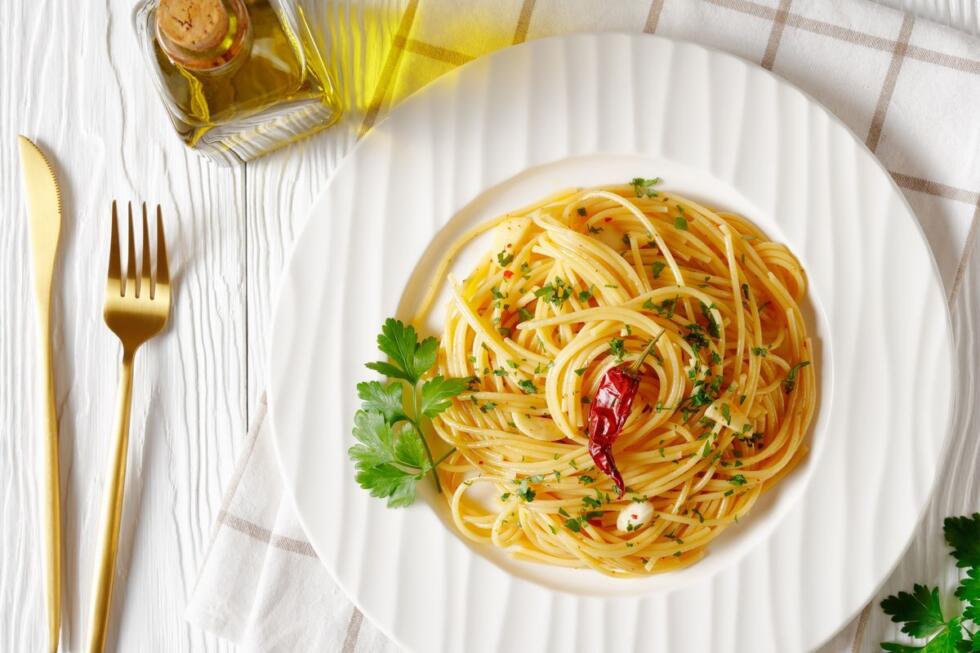 Spaghetti con colatura di alici