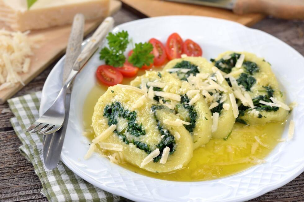 Polpettone di patate e spinaci