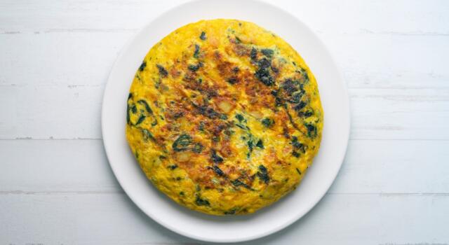 Semplice in tutto, è la frittata di spinaci al forno