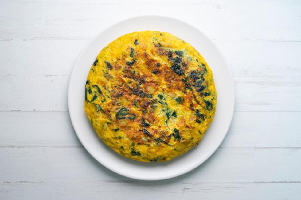 Frittata di spinaci al forno