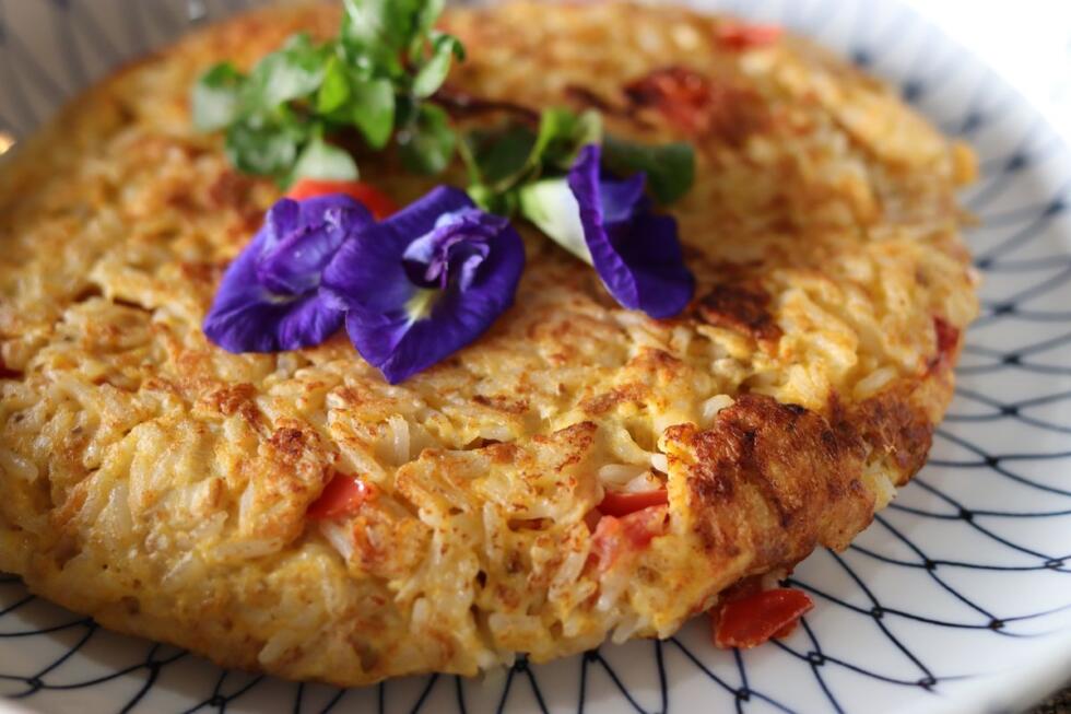 Frittata di riso al forno