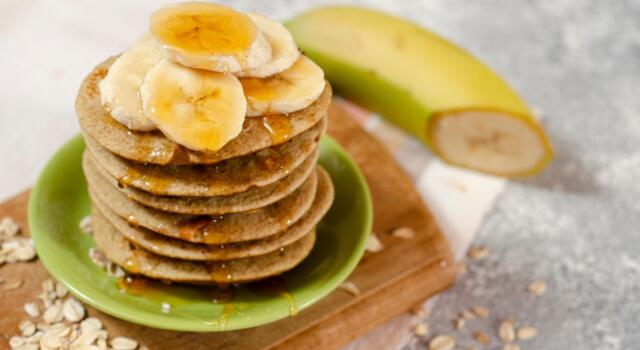 Banana e avena, la combinazione perfetta per dei pancake proteici