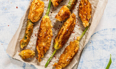 Fiori di zucca gratinati al forno