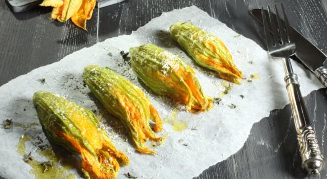 Fiori di zucca in friggitrice ad aria: la svolta in cucina