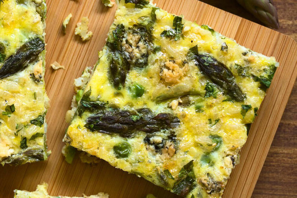 Frittata di asparagi al forno