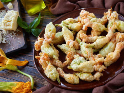 Fiori di zucca in pastella