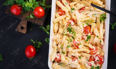 pasta con feta al forno