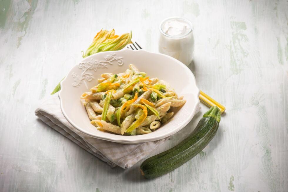 pasta con fiori di zucca