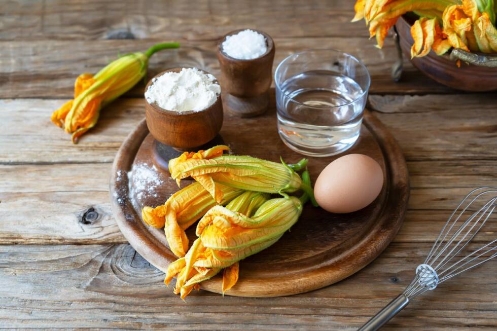 pastella per fiori di zucca