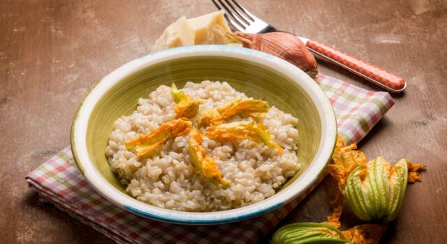 Risotto ai fiori di zucca