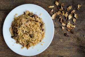 Risotto ai funghi tutto l&#8217;anno? Basta usare quelli secchi