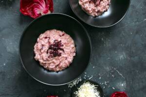 Risotto radicchio e gorgonzola: poesia per il palato