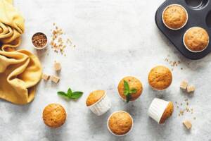 Muffin alle carote in friggitrice ad aria, facili e veloci