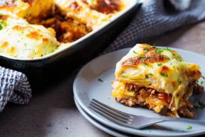 Ricetta della moussaka in friggitrice ad aria