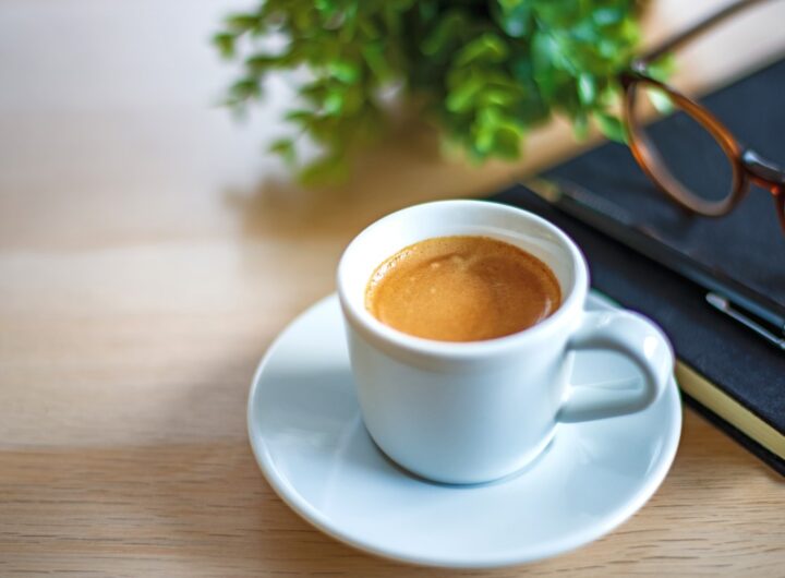 Caffè espresso in tazzina.