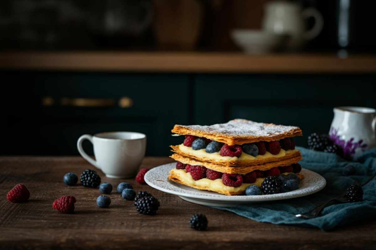 come fare il millefoglie ai frutti di bosco