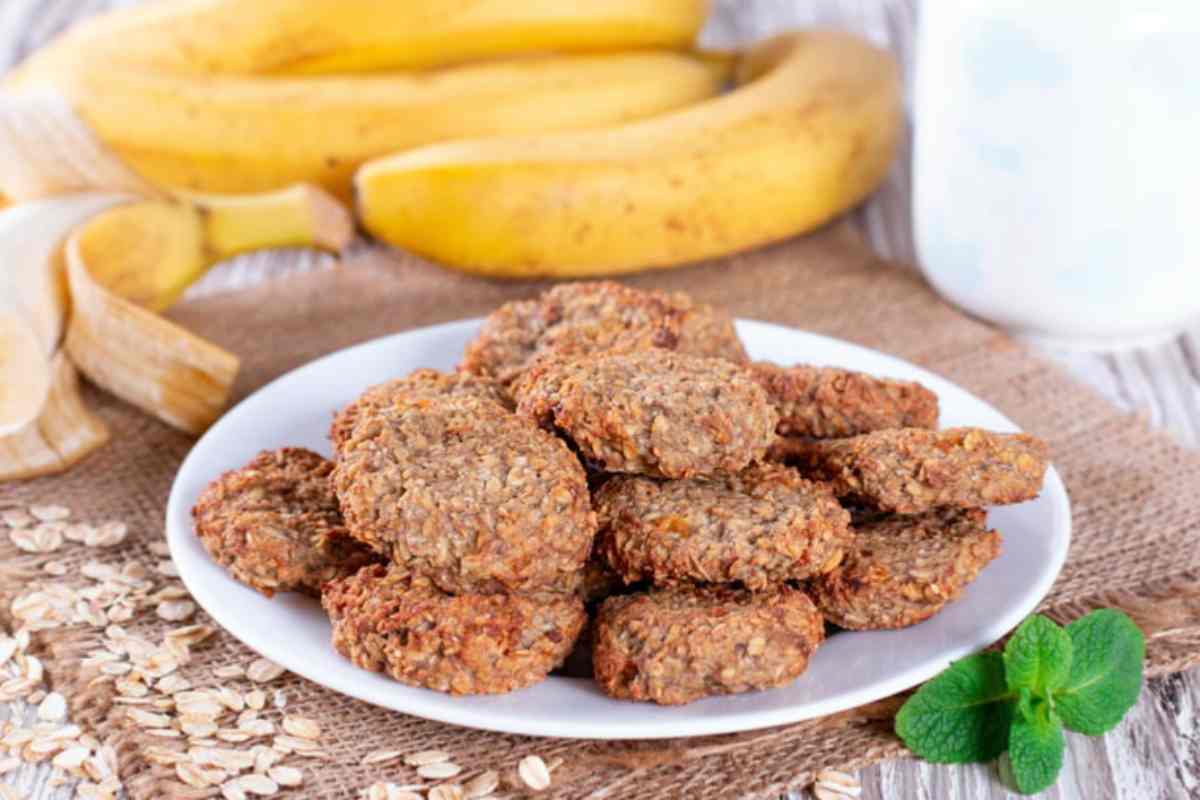Biscotti banana e avena