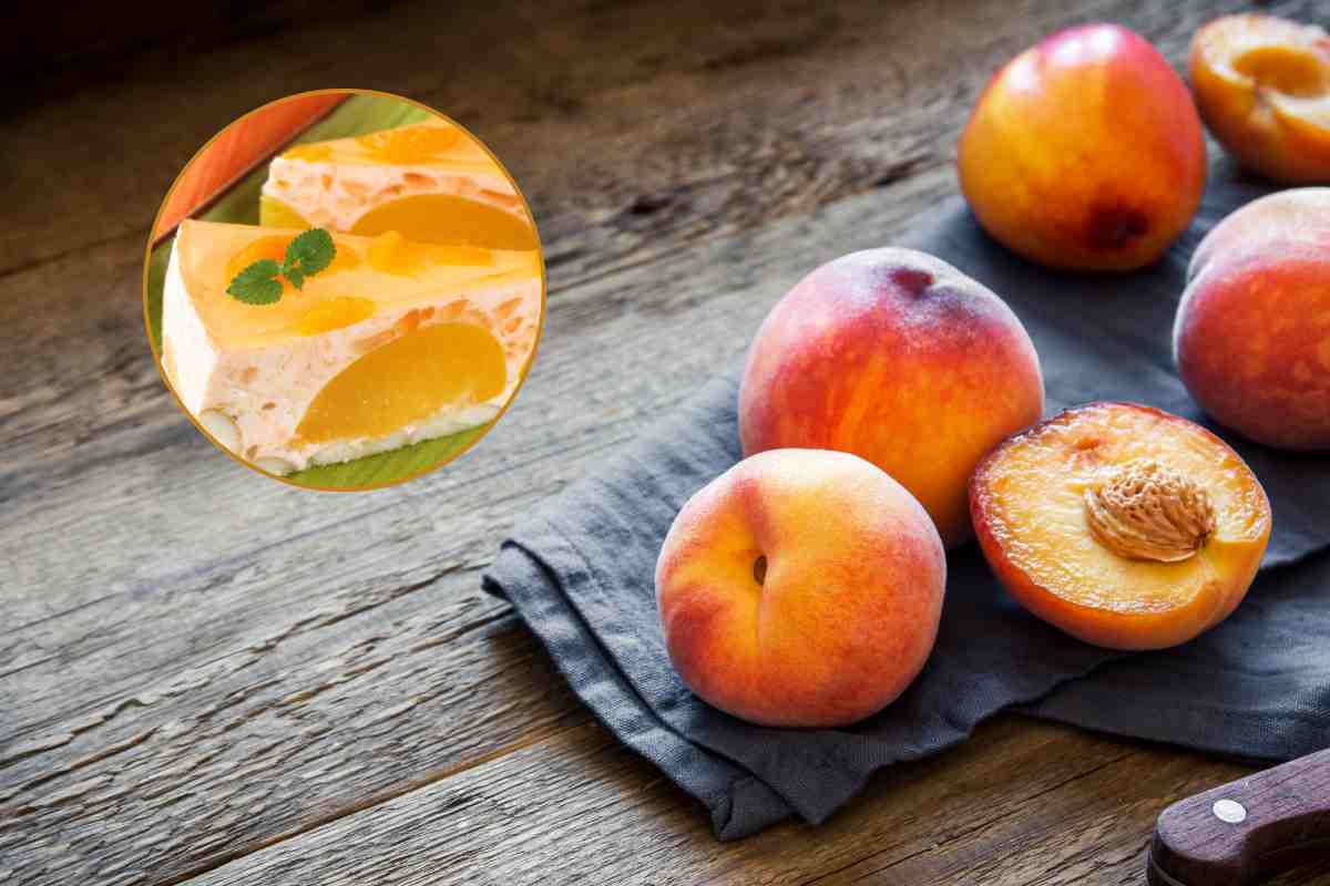 zuccotto alle pesche ricetta